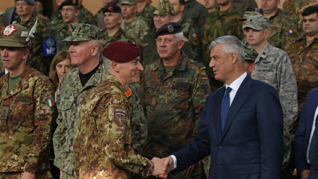 Thaçi : Kosova aspiron të jetë anëtare e NATO-s dhe të kontribuojë për paqen në botë