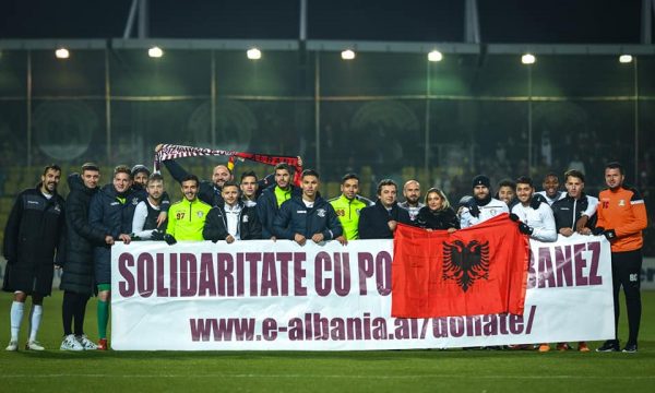 Klubi rumun solidarizohet me Shqipërinë, ky është gjesti unik