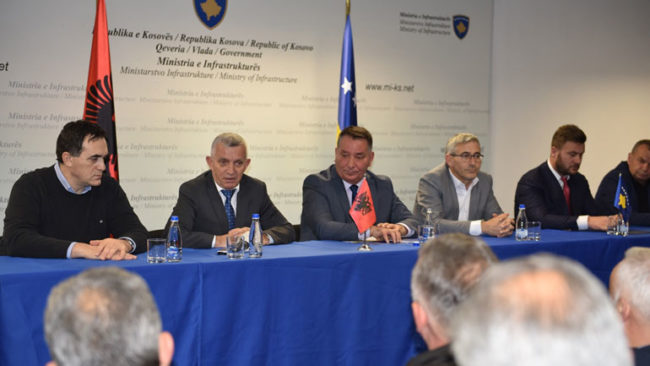 Mirënjohje për Ministrinë e Infrastrukturës dhe Transportit nga Ambasada e Shqipërisë në Kosovë