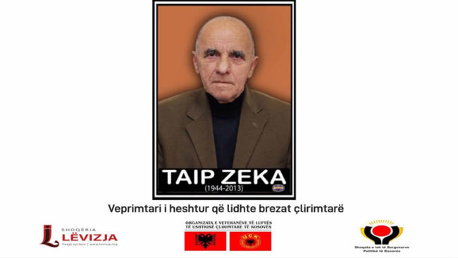 Të hënën mbahet akademi përkujtimore në nderim të atdhetarit Taip Zeka