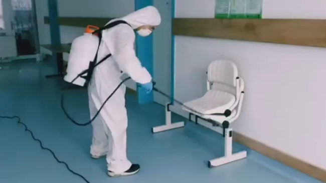 Kamenica bënë dezinfektimin e institucioneve publike (video)
