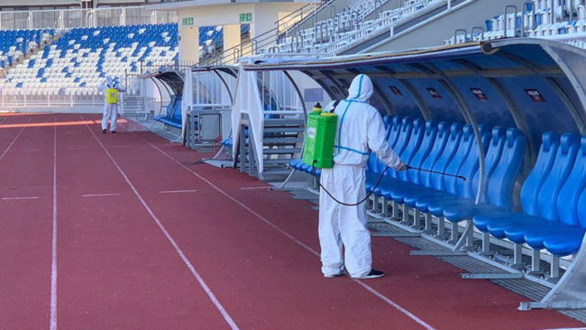Dezinfektohet stadiumi “Fadil Vokrri”
