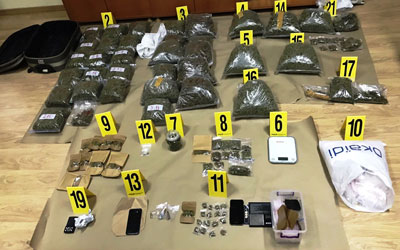 Arrestohen dy persona të dyshuar, konfiskohen mbi 23 kilogram substancë narkotike