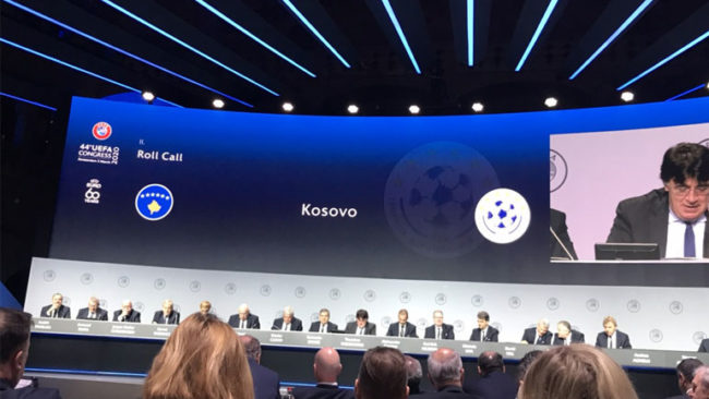 Katër vite nga pranimi i Kosovës në UEFA