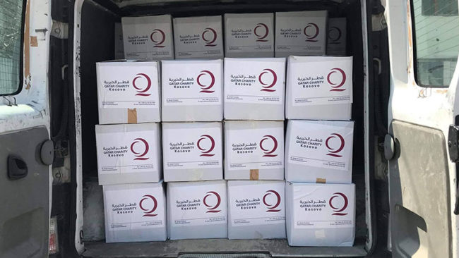 Qatar Charity Kosova dhuroi 80 pako higjienike për Komunën e Vitisë