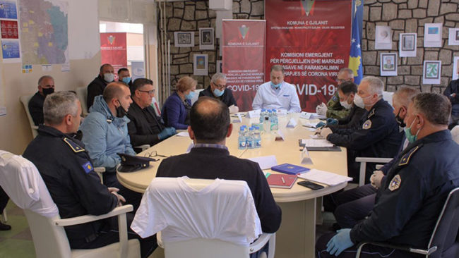 MPB-ja impresionohet me Gjilanin për nivelin të lartë të emergjencave kundër COVID-19