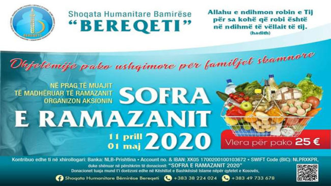 Shoqata Humanitare “BereqetI” fton vullnetmirët të mbështesin aksionin humanitar