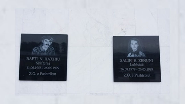 Përkujtohen dëshmorët Bafti Haxhiu e Sali Zenuni