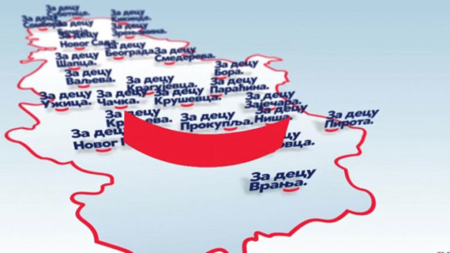 Spoti zgjedhorë i Vuçiqit pa Kosovën, Bujanocin dhe Preshevën në hartë