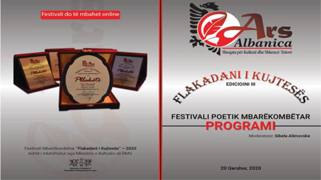 Përderisa nuk je dashuri – poezi e Sabit Rrustemit e shpërblyer në Festivalin “Flakadani i kujtesës”