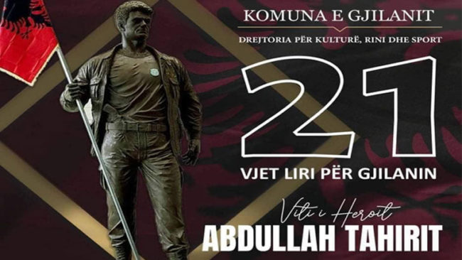 Abdullah Tahiri, i kthyer në bronz do t’i bëjë nder dhe roje Gjilanit!