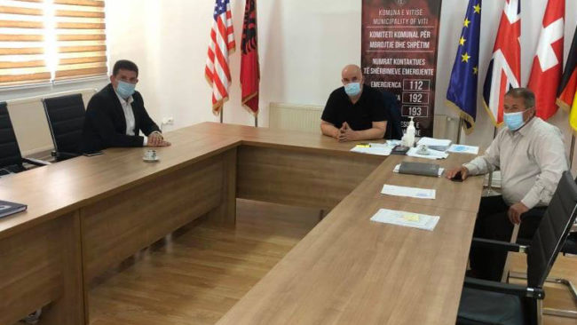 Kryetari i Vitisë priti në takim kryeshefin ekzekutiv të “Hidromoravës”