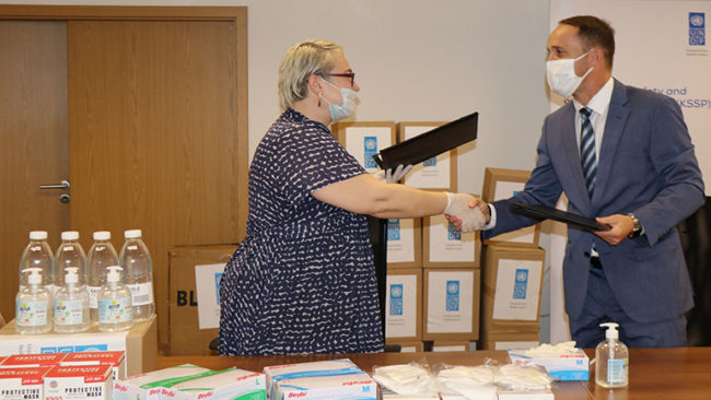 UNDP dhuroi donacion për MPB-në