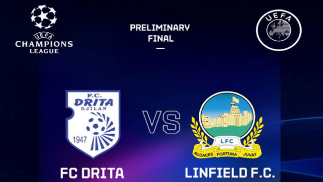 Zyrtare: Anulohet ndeshja Drita – Linfield FC, shkak futbollistët e infektuar me Covid 19