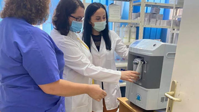 QKMF në Viti merr donacion një aparat oksigjen-formues