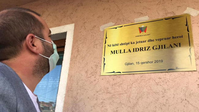 Vendoset pllakë përkujtimore në shtëpinë ku jetoi dhe veproi atdhetari Mulla Idriz Gjilani