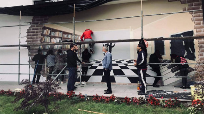 Restaurohet murali 3D në objektin e shtëpisë së kulturës