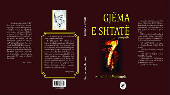 Proza poetike “Gjëma e shtatë”, libri i radhës i Ramadan Mehmetit
