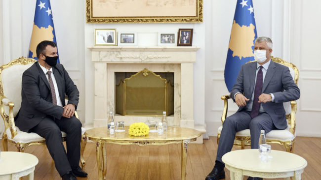 Presidenti Thaçi takoi avokatin e popullit, Naim Qelaj