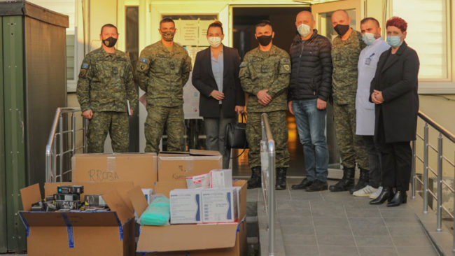 Kamenica pranon donacion nga Forca e Sigurisë së Kosovës