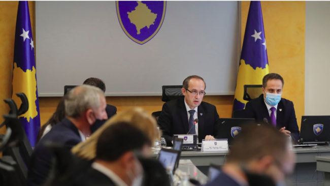 Qeveria në detyrë e Kosovës mori disa vendime