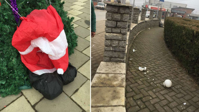 Demolohet ndriçimi publik dhe dekorimet festive në Pozheran