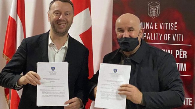 Abrashi e Haliti me memorandum bashkëpunimi, 1.1 milionë euro për infrastrukturën e Vitisë