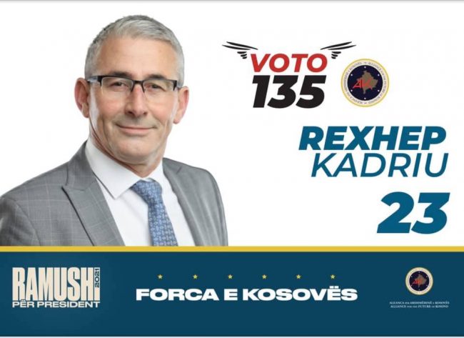 Rexhep Kadriu, kandidat për deputet nga radhët e AAK-së