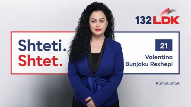 Valentina Bunjaku Rexhepi, kandidate e LDK-së për deputete