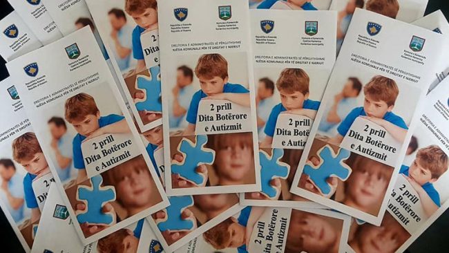Edhe në Komunën e Kamenicës shënohet Dita Ndërkombëtare e Autizmit