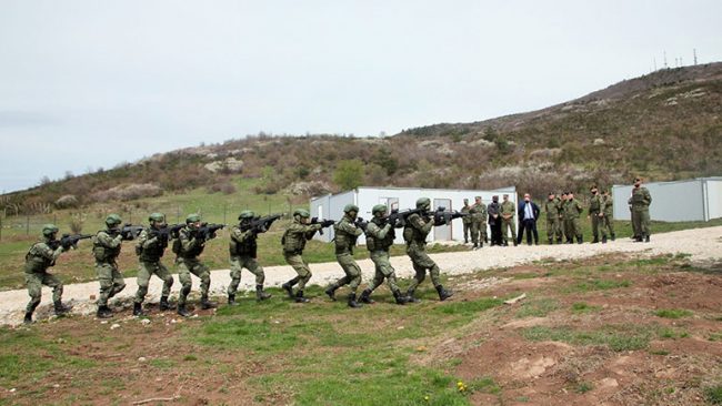 Ministri Mehaj përcjellë nga afër aktivitetet trajnuese të Regjimentit të Tretë të Këmbësorisë