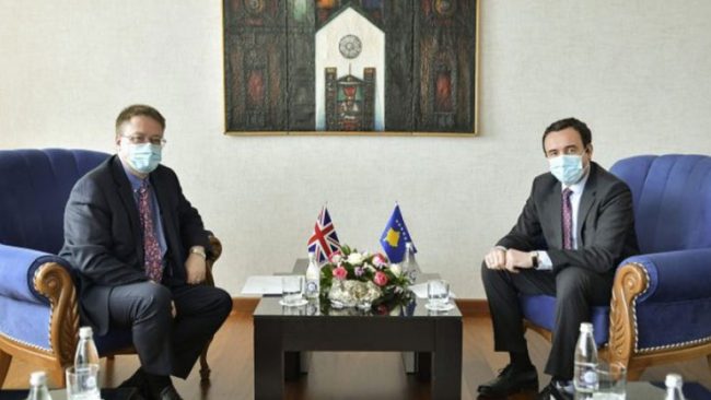 Biseduan për bashkëpunimin e mëtejmë mes Republikës së Kosovës dhe Mbretërisë së Bashkuar