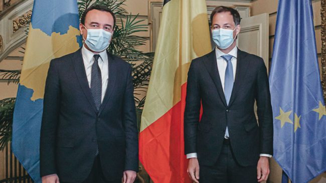 Kryeministri Kurti u prit në takim nga kryeministri belg, Alexander De Croo
