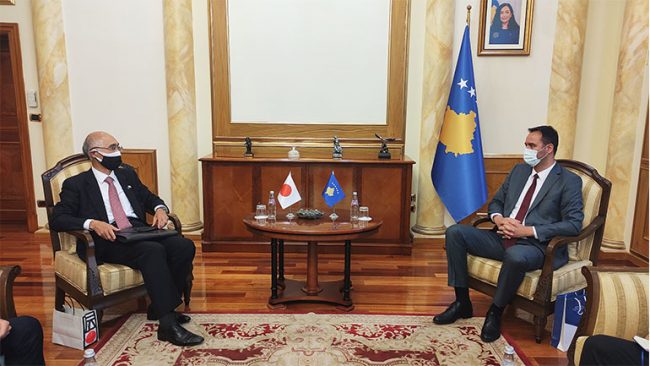 Kryekuvendari Konjufca priti në takim ambasadorin japonez, Akira Mizutani