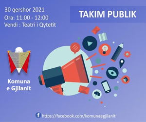 Njoftim për takim publik me qytetarët