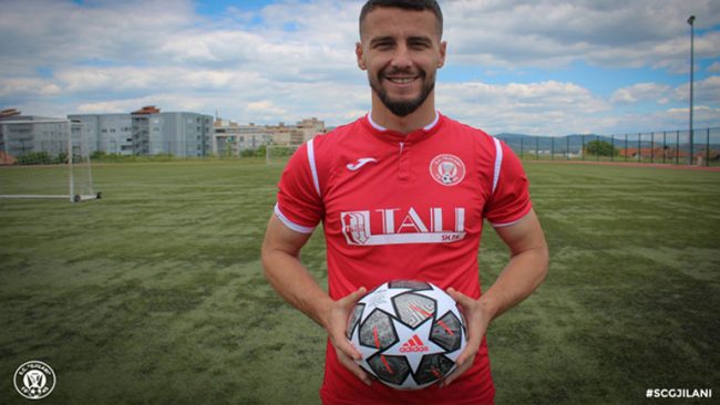 Mesfushori Albert Dabiqaj bëhet futbollist i ri i Gjilanit