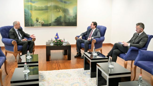 Kryeministri Kurti u takua sot me Shefin e misionit të OSBE-së në Kosovë, ambasadorin Michael Davenport