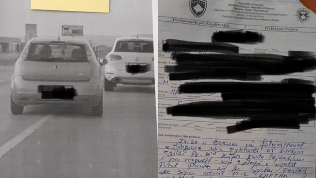 Policia e Gjilanit: Vozitësi i cili rrezikoi komunikacionin me tejkalim në vijë të plotë, identifikohet dhe gjobitet