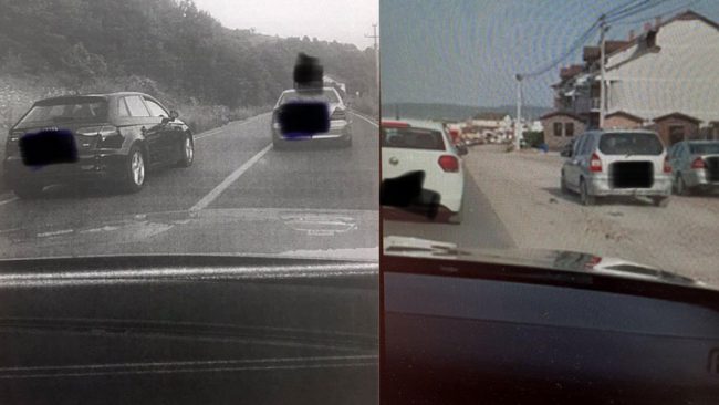 Gjobiten dy vozitës për kundërvajtje të ndryshme në trafik