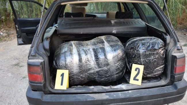 Antidroga e Policisë së Kosovës konfiskon 31 kg substancë të dyshuar narkotike