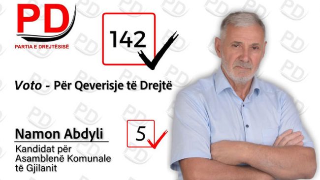 Namon Abdyli i PD-së premton zhvillim ekonomik