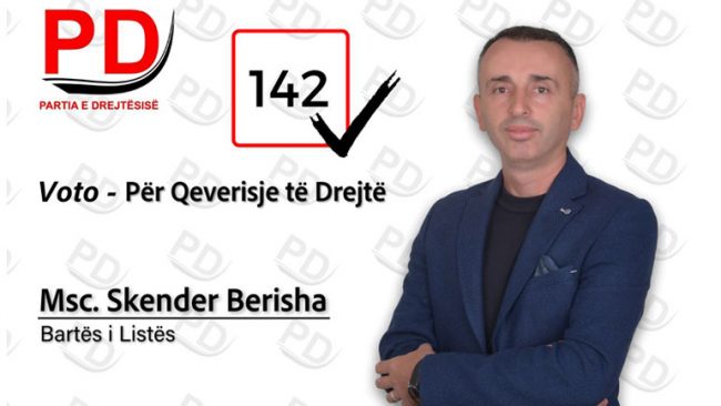 Skender Berisha bartës i listës së Partisë së Drejtësisë në Gjilan kërkon mbështetjen qytetare