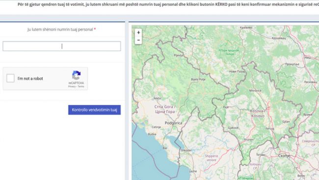 Ja ku mund ta verifikoni se ku e keni qendrën tuaj të votimit