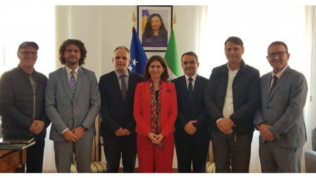 Rektori Kosumi ka vizituar Ambasadën e Republikës së Kosovës në Itali
