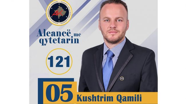 Kushtrim Qamili kërkon votën e gjilanasve për asamble komunale