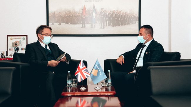 Ministri Mehaj priti në takim ambasadorin e Mbretërisë së Bashkuar në Kosovë, Nicholas Abbott