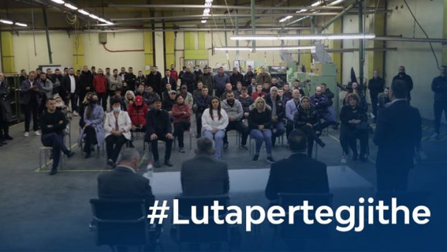 Lutfi Haziri mirëpritet në fabrikën e duhanit Premium Tabacco Group