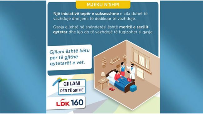 Lutfi Haziri: Do të vazhdojmë me shërbimin e njohur “Mjeku n’shpi”