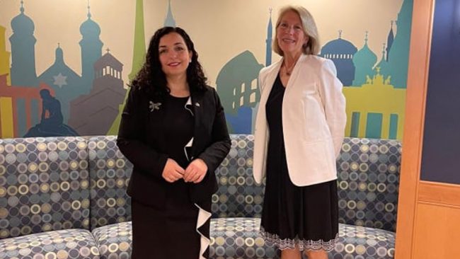 Presidentja Osmani zhvilloi takime në Këshillin Kombëtar të Sigurisë dhe në Departamentin Amerikan të Shtetit