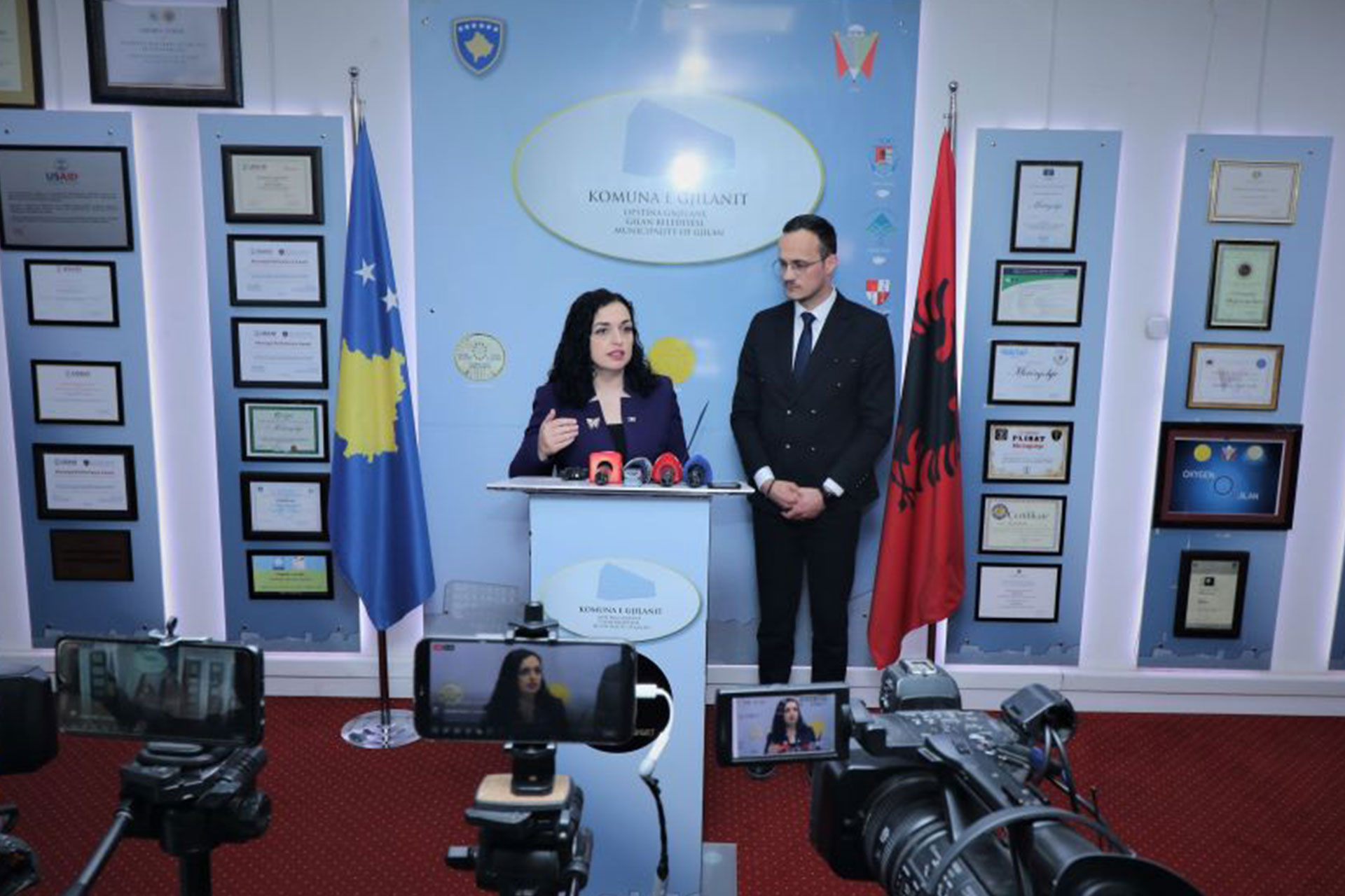 Kryetari Hyseni merr mbështetje nga presidentja Osmani për t’í shtyrë përpara projektet zhvillimore për Gjilanin